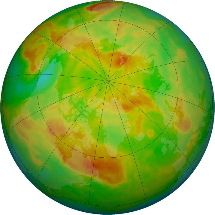 Arctic ozone map for 23 May 2004